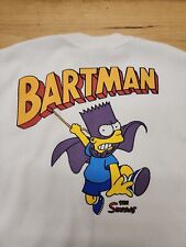  Rare  Simpsons Bartman Tshirt Moving Blue Vintage 1990s Large picture