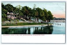 c1905 Wachusett Boat Club Lake Quinsigamond Worcester Massachusetts MA Postcard picture