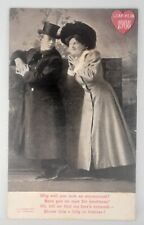 Leap Year Post Card 1908 I Grollman RPPC Lady In Distress Edwardian Greeting picture