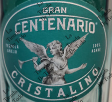Empty Gran Centenario Cristalino Tequila bottle with original cardboard box picture