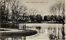 Hartford Conneticut Colts Park Lake View Antique Postcard 1909 picture