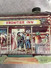 Log Cabin Syrup Tin Frontier Inn Five  Pound Size Nice Shape With Original Lid. picture