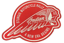 Sturgis Motorcycle Rally Indian Motorcycle Large Back Patch 11 Inch picture