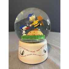 Peanuts Snoopy Take Me Out To The Ball Game Snow Globe RARE picture