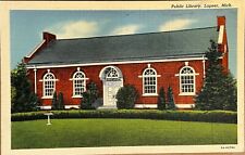 Lapéer Michigan Public Library Postcard c1930 picture