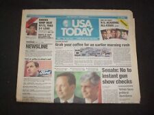 1999 MAY 13 USA TODAY NEWSPAPER - SENATE: NO TO INSTANT GUN SHOW CHECKS- NP 8031 picture