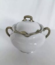 Vintage c.1930s ROYAL EPIAG Sugar Bowl With Lid 18 Karat VERAGOLD Replacement picture