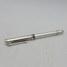 Skagen Silver Faceted Twist Beautifully Design Chrome Trim Ballpoint Pen picture