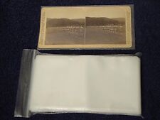 100 STEREOVIEW Stereoscopic Photo SLEEVES Pack/Lot ~ 2.5 Mil Poly ARCHIVAL SAFE picture