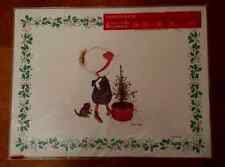 Vintage HOLLY HOBBIE Christmas Reusable Placements NIP Set of 6 - Carlton Cards  picture
