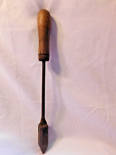Antique Metal Head Tipped Soldering Iron Tool with Wood Handle 1 1/2