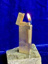 Dunhill Lighter Gold Vintage Full Working Mint Condition 1 Year Warranty picture
