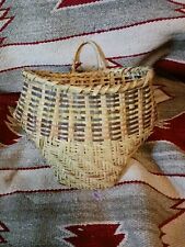 **MAGNIFICENT EARLY 1900s CHOCTAW RIVER CANE BASKET  VERY NICE NATURAL DYES * picture