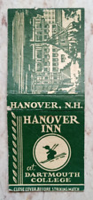 VINTAGE MATCHBOOK COVER HANOVER INN AT DARTMOUTH COLLEGE HANOVER, N.H. picture