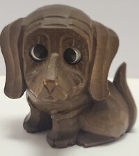 Antique 1926 OSWALD Germany 'Rolling Eyes' Carved Figural DACHSHUND Dog Clock 4