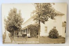 RPPC Blaine Maine Fairfield Street 102 Early 1900's Antique Building Wood Walk picture