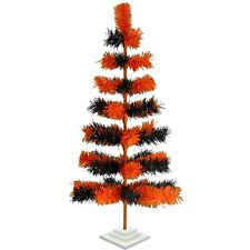 36'' Halloween Christmas Tree Tinsel Feather Style Holiday Tree 3FT Table-Top picture