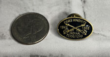 Vintage Fort Washita Indian Territory 1842-1865 pin Black/gold Color picture