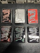 LOT of 6 psc dragon Zippo Lighters no/box picture