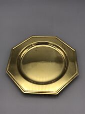 Fonderia Artistica FAIB Brass Octagonal Tray or Candle Holder Italy Vintage picture