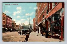 Concord NH-New Hampshire, Main Street, Advertising, Vintage Postcard picture