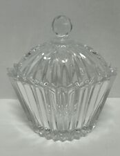Mikasa Diamond Fire Oval covered Dish  WY249/931 Crystal Candy, Trinket No Chips picture