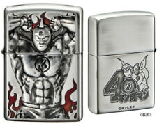 Zippo Kinnikuman Metal Oxidized Silver Plating Etching Japan Limited Oil Lighter picture
