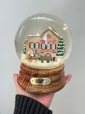 Miller Beer Plank Road Brewery Snow Globe Vintage Breweriana Milwaukee Bar Decor picture