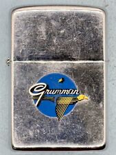 Vintage 1960 Grumman Aircraft High Polish Chrome Zippo Lighter picture