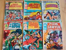 Marvel Classics Comics Lot of 6 Dracula, Gulliver, Jekyll & Hyde, Tom Sawyer  picture
