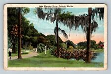 Orlando FL-Florida, Scenic Lake Cherokee Drive Ladies Gent Boy Vintage Postcard picture
