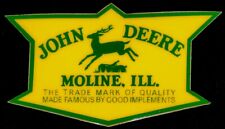 JOHN DEERE STICKER✨🦌💛🦌💛🦌✨4” X 2 1/4”✨THICK & GLOSSY✨AWESOME✨ picture