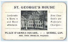 c1920's St. George's House Place D'Armes Square Quebec Canada Postcard picture