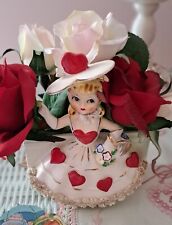 VINTAGE RELIABLE GLASSWARE & POTTERY VALENTINE GIRL PLANTER #A651, 1956.  picture