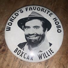 Vintage Boxcar Willie World Favorite Hobo Grand Ole Opry Pin Pinback Button 3” picture