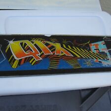 Vintage  Q I X  Tempered Glass Pinball Marquee sign TAITO 1981  RARE picture