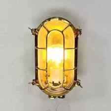 Nautical Antique Outdoor Brass Ship Oval Light - Maritime Lighting picture