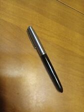 Vintage Parker Fountain Pen Black With Silver Cap Decent Condition USA Very Rare picture