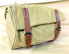 Vintage Swiss Army Bicycle Handlebar Bag - CANVAS & LEATHER picture