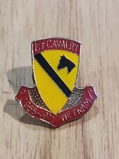 Vintage 1st Cavalry Vietnam Veteran Logo Enamel Lapel Pin Hat Pin 1965 - 1971 picture