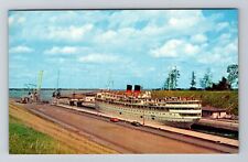 Cornwall-Ontario, Iroquois Lock, New St Lawrence Seaway, Vintage Postcard picture