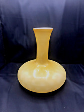 EMPOLI Italian Art Glass Empoli Vtg Italian Butterscotch Amber Cased Vase 9