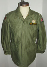 VINTAGE 1953 US ARMY M-1951/M-51 KOREAN WAR FIELD JACKET PATCHES NICE SHAPE S picture