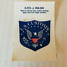 Older U.S. Customs Sticker G.P.O.J 258-249  picture