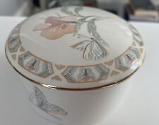 Royal Winton Round Porcelain  Trinket Box, Slight Dent On Base picture