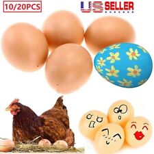 20×Fake Dummy Egg Hen Poultry Chicken Joke Prank Plastic Eggs Home Party Decor picture