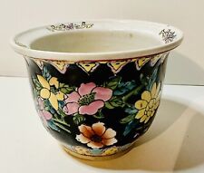  Asian Floral Planter Pot Hand painted Chinoiseries 6