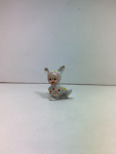Vintage 1960s Polka Dot Bunny Porcelain Figurine - Japanese Collectible picture