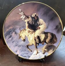Franklin Mint Heirloom Spirit Of the North Wind By Herman Adams Western Heritage picture