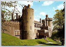Arundel Castle The West Way Sussex England Postcard Towers Area Grounds picture